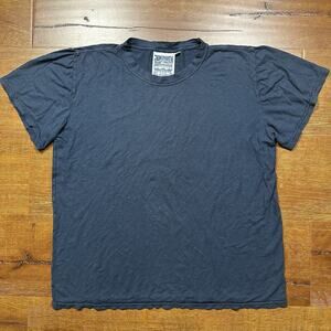 Jungmaven T Shirt Womens L Blue Crew Neck Short Sleeve Organic Cotton Hemp Retro